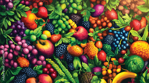 Fresh and Natural Bounty: Healthy Eating Vegetable Harvest Abundance