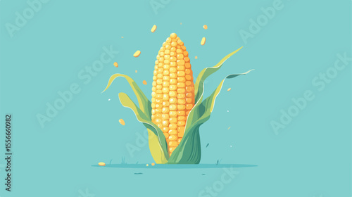 Fresh Organic Corn on the Cob - Healthy Food Concept