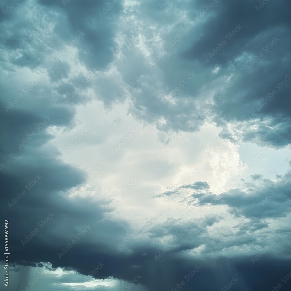 Dramatic Summer Sky with Clouds and Light Dramatic Summer Sky with Clouds and Light