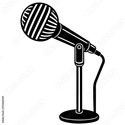 microphone isolated on white background