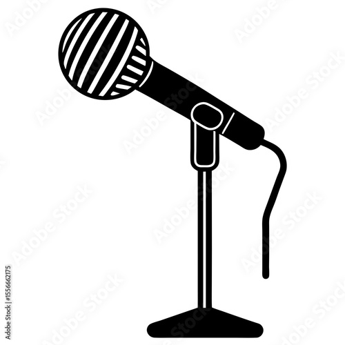 microphone isolated on white background