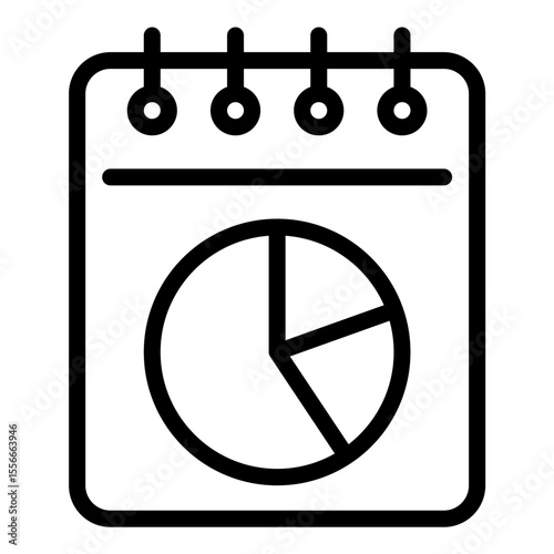 calendar report line icon 