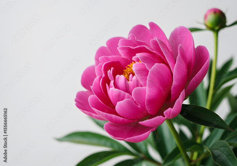Obraz premium Close up of a Vibrant Pink Peony Flower