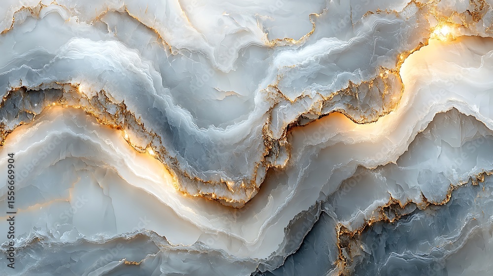 Obraz premium Abstract Marble Texture with Gold Veins Elegant Background