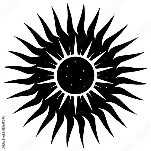 abstract sun vector illustration