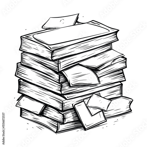 Professional Cartoon Vector and Illustration Black Document Files