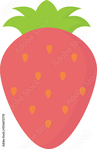 Fresh Strawberry Illustration Vector Graphic Design