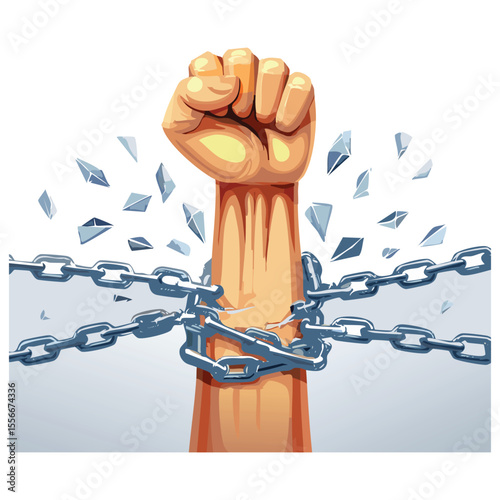 Breaking Chains Fist Icon
