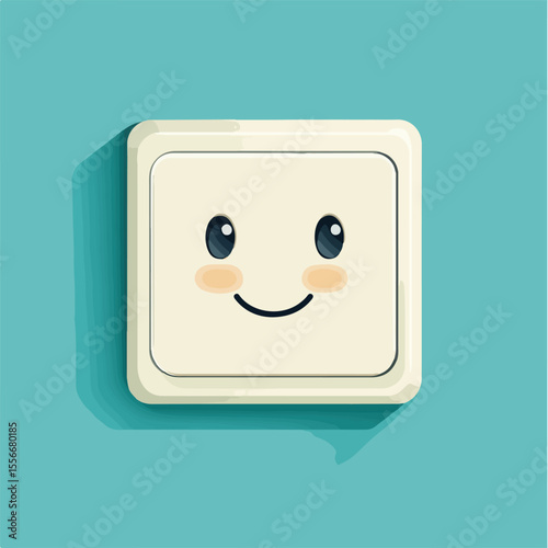 Electronic Plug Socket Flat Vector Illustration