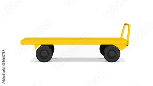 Empty Hand Truck Isolated On White Background