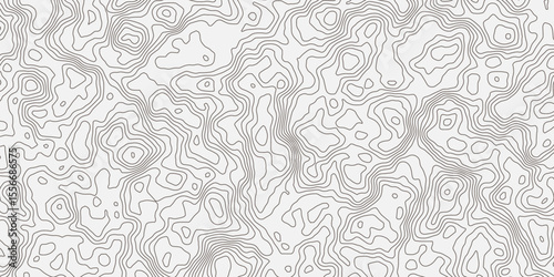  topographic map with contour lines creating a seamless pattern showcasing elevation and terrain details for showcasing elevation for design use visually engaging and modern illustration.