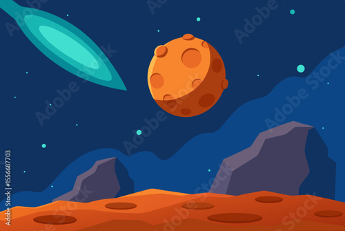 moon and stars