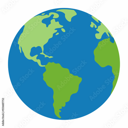 earth globe isolated on white