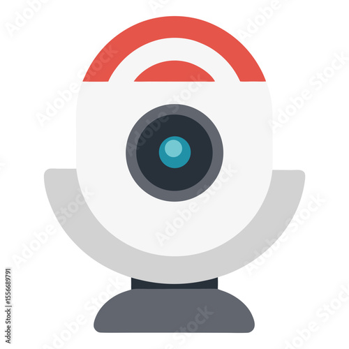 3d render of a security camera