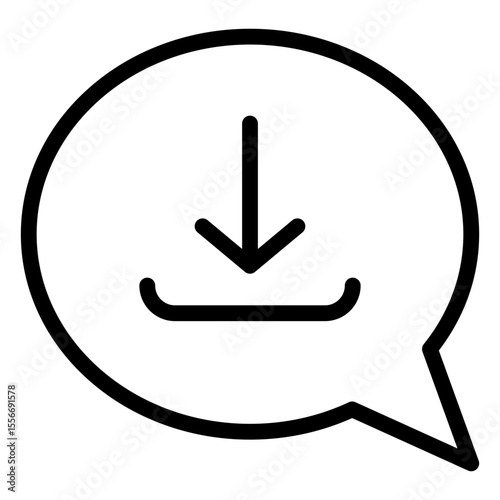 download chat line icon
