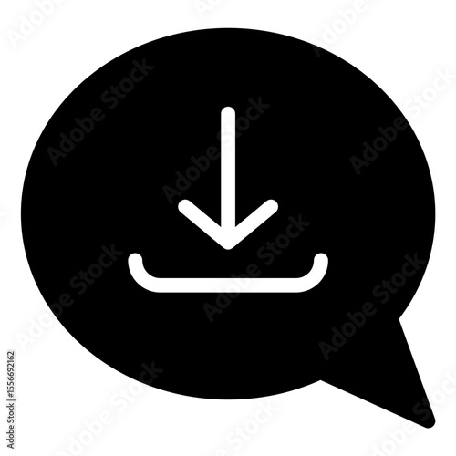 download chat solid icon	
