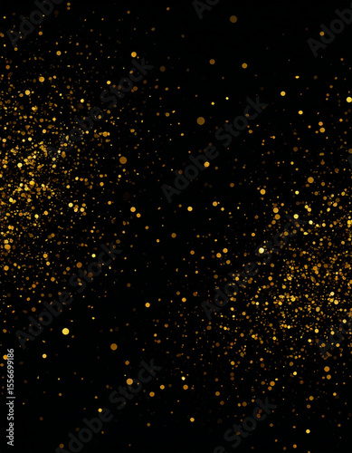 金色のきらめきと黒背景