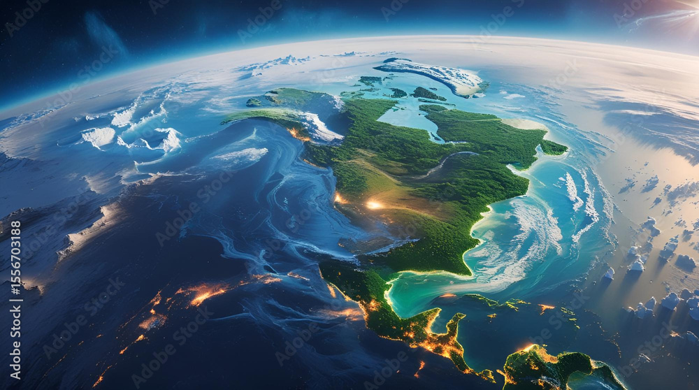 Fototapeta premium Terraformed Mars
