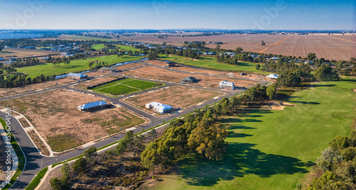 Black Bull golf course in amongst new housing development in Yarrawonga