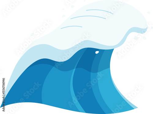Blue ocean wave


