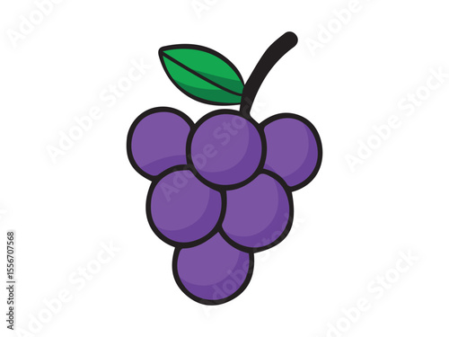 Grape Fruit singgle vector