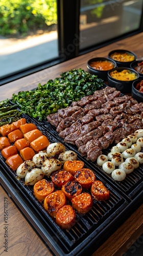 Korean grill master fermenting vegetable