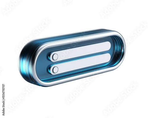 Metallic blue toggle switch element