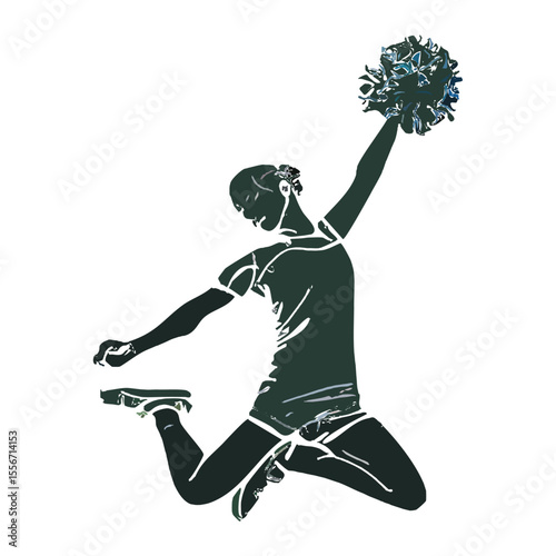 Cheer Squad Jumping Icon
