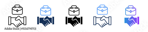 Cooperation multiple icon