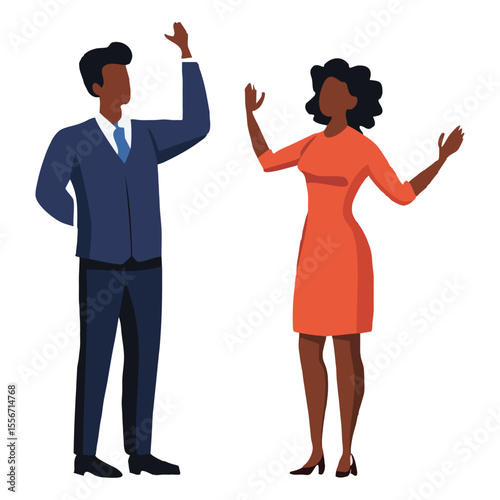 Argument Scene Silhouette Icon
