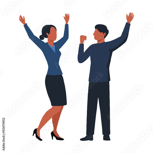 Couple Dispute Silhouette Icon
