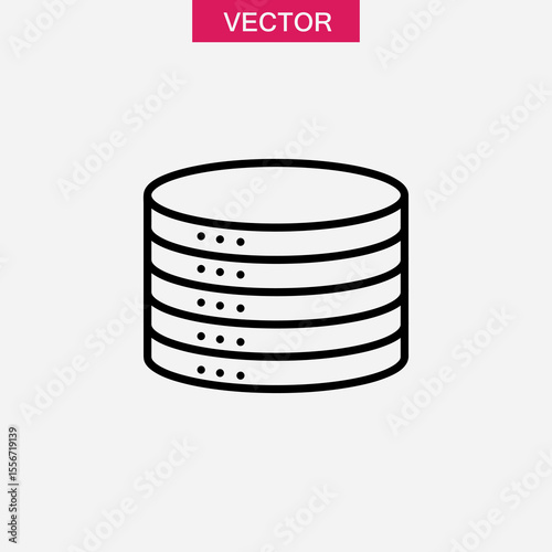 data icon or logo isolated sign symbol vector, flat black simple illustration for web and app..eps