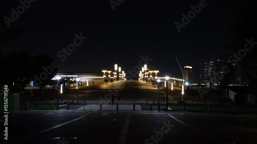 お台場　夜景　センタープロムナード　2025.6
