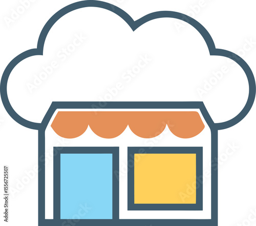 minimal-storefront-merging-into-a-cloud--.eps