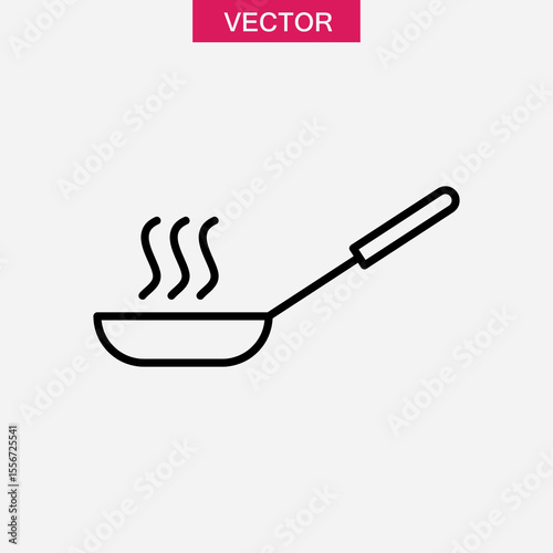 pan icon or logo isolated sign symbol vector, simple flat black trendy style illustration for web and app..eps