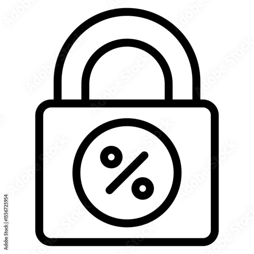 Fixed interest in vector illustration