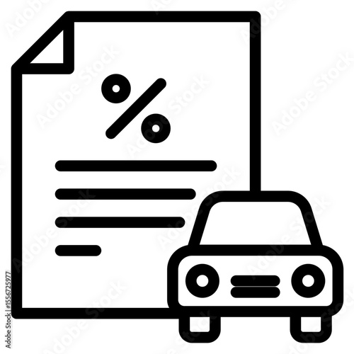 Cars loan in vector illustration