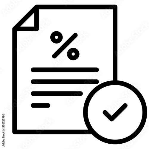 Loan approval in vector illustration