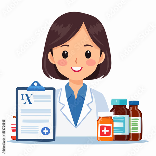 薬剤師を表すベクター素材