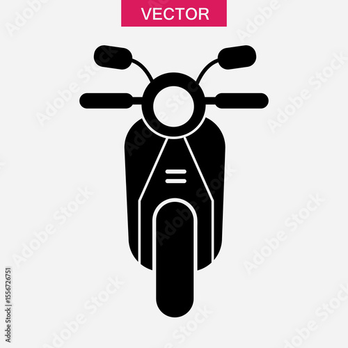 scooter icon or logo isolated sign,Scooter logo design,Motorcycle icon simple illustration for web and app..eps