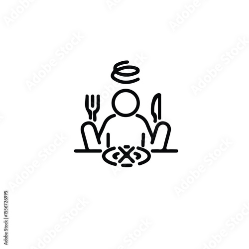 Eating disorder icon