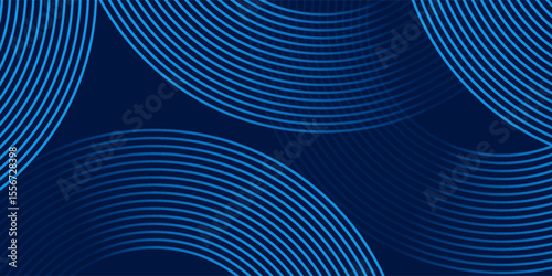 modern blue background with curved and overlapping blue gradient lines. vector