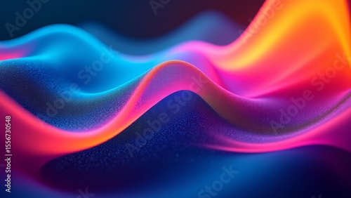 Abstract colorful waves background with eco theme