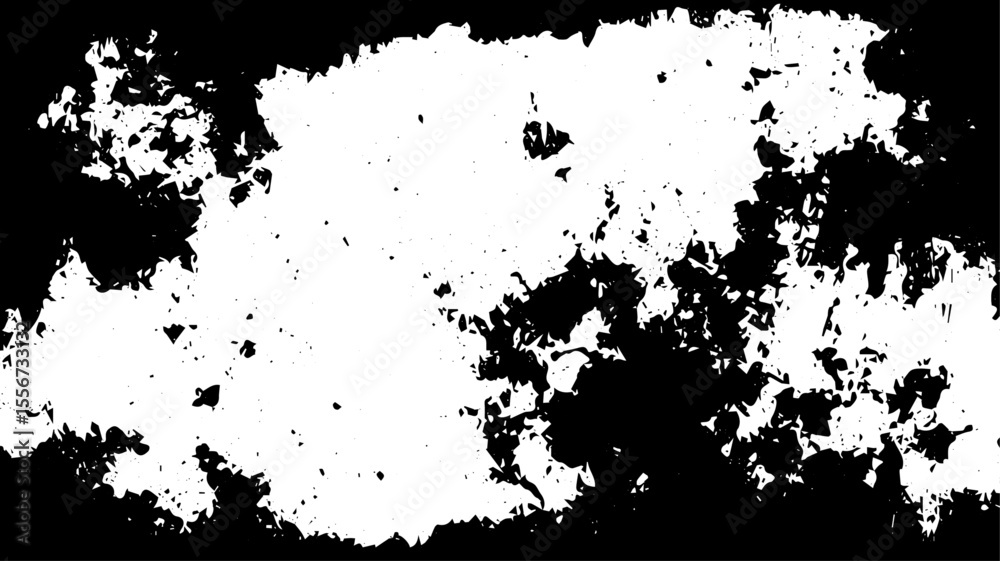 Fototapeta premium Grunge Texture Border with Dust and Ink Splatter for Vintage Overlay and Photo Masking