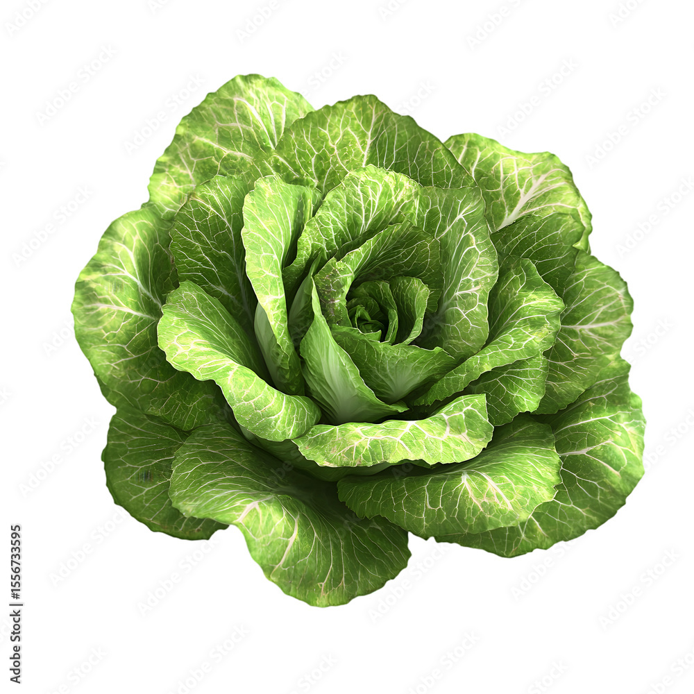 Obraz premium Close-up of a vibrant green vegetable flower.