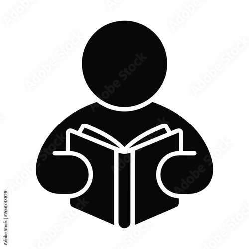 Person Reading a Book Knowledge, Learning, and Education Icon