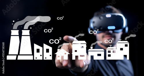 Innovative Virtual Reality Experience Demonstrating Environmental Impact of Carbon Emissions on Urban Architecture and Industry