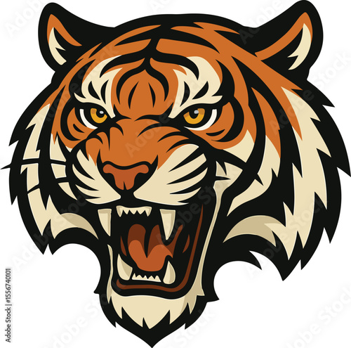 tiger head vector