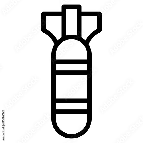 Bomb in vector illustration
