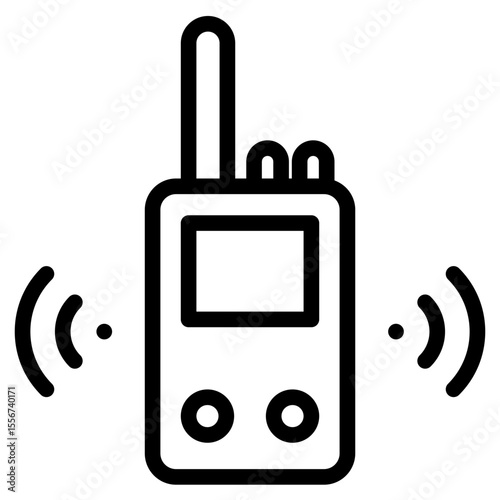Radio set in vector illustration